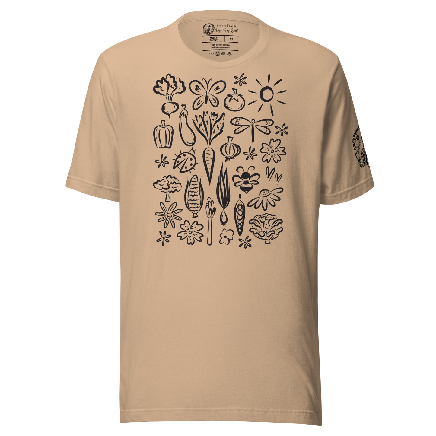 Seeds of Possibility Black Artwork unisex bella + canvas t-shirt