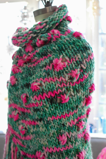 "Unlimited" Wicked Fashion Shawl/Lap Blanket Green