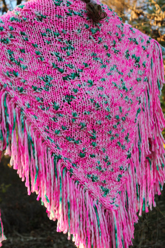 "For Good" Wicked Fashion Shawl/Lap Blanket Pink