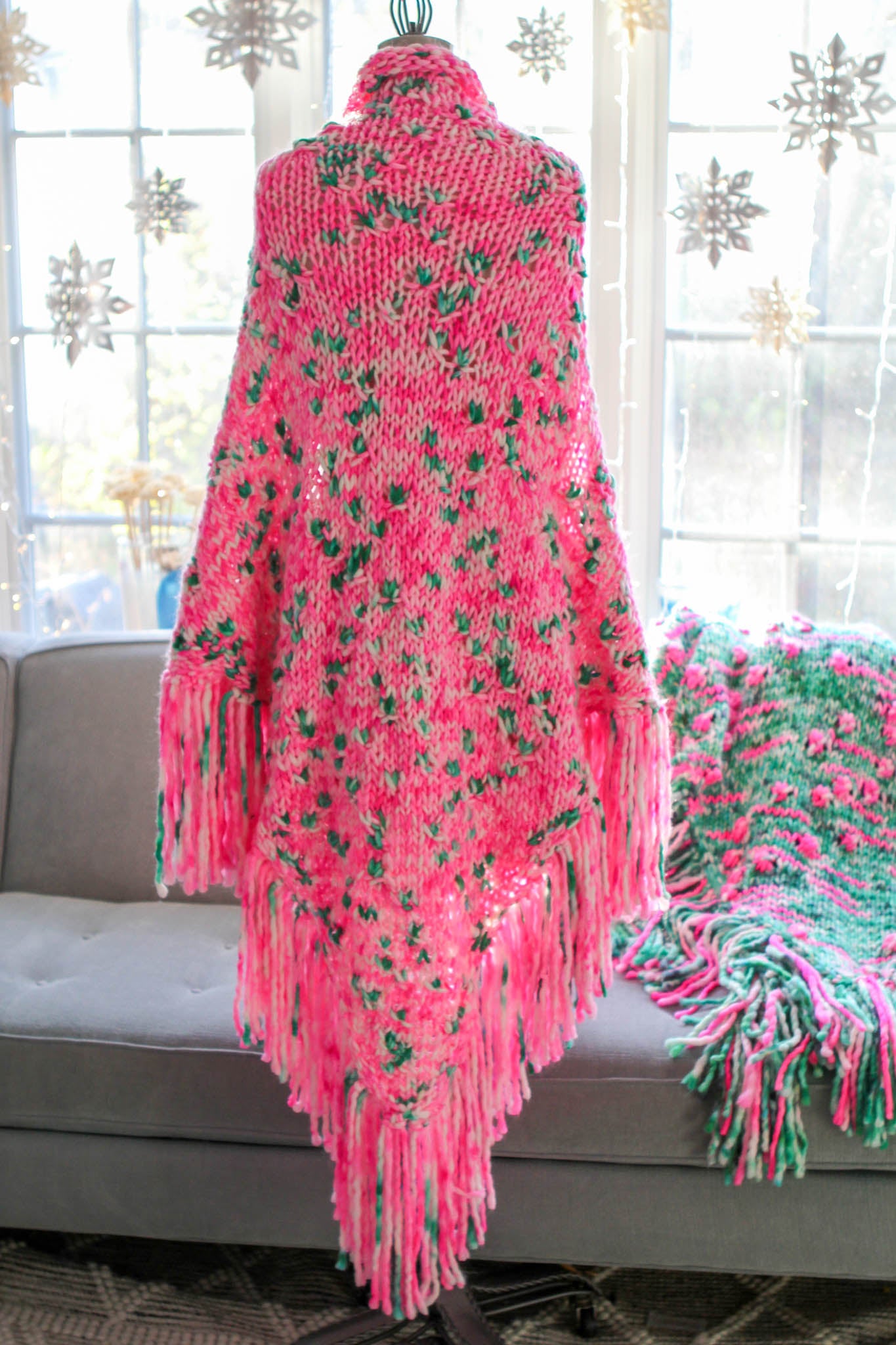 "For Good" Wicked Fashion Shawl/Lap Blanket Pink