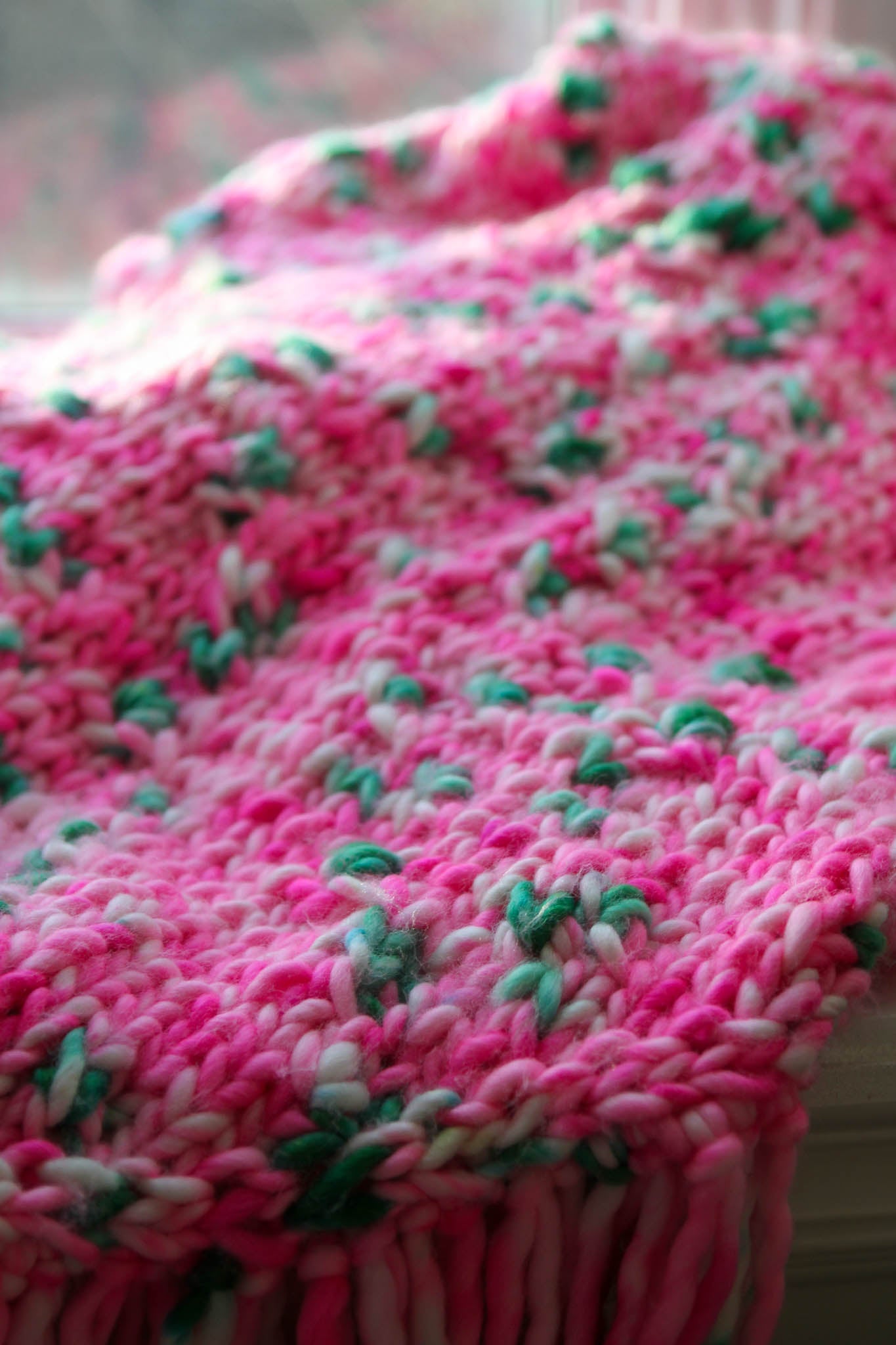 "For Good" Wicked Fashion Shawl/Lap Blanket Pink