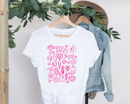 Seeds of Possibility Pink Artwork unisex bella + canvas t-shirt