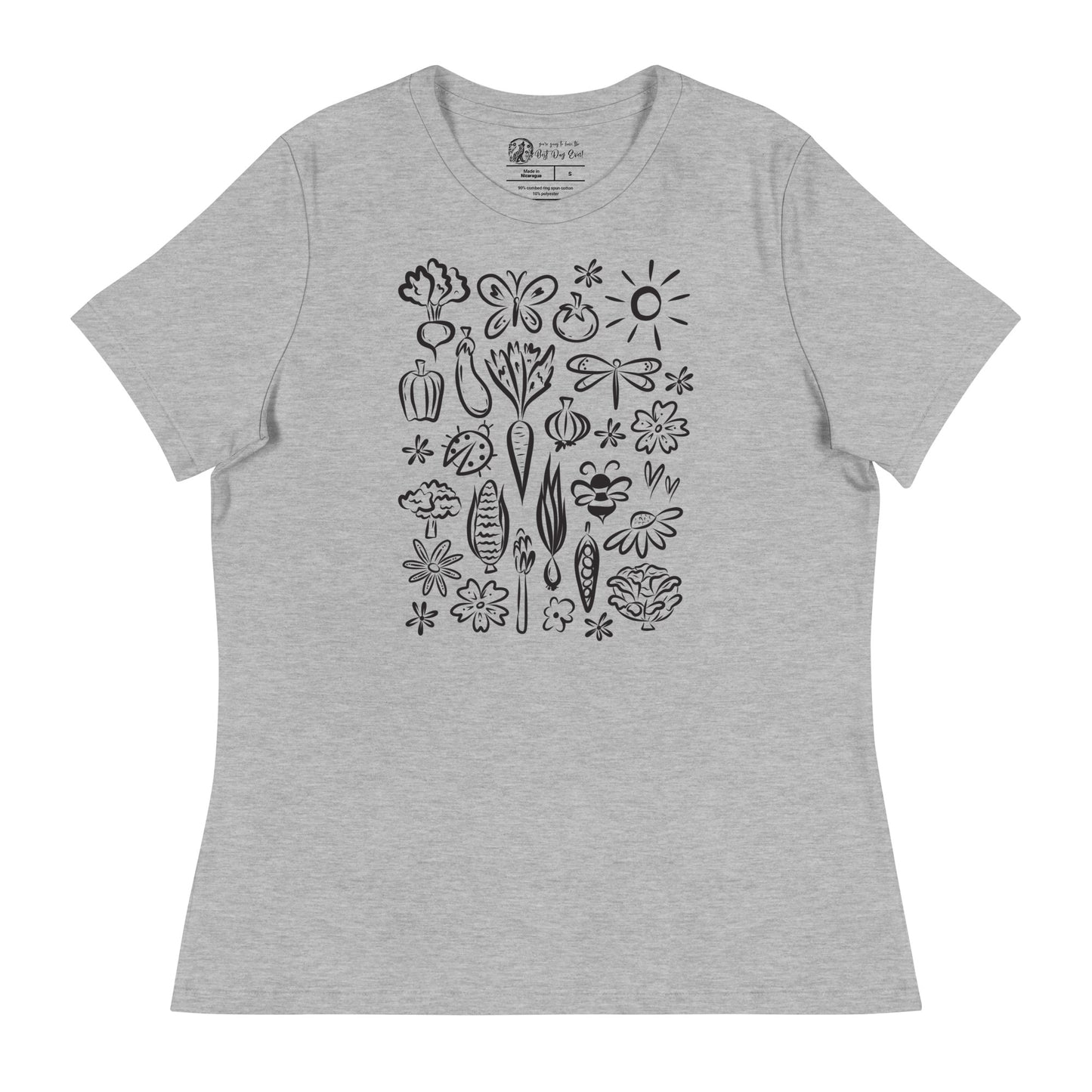 Seeds of Possibility Black Artwork women's bella + canvas t-shirt