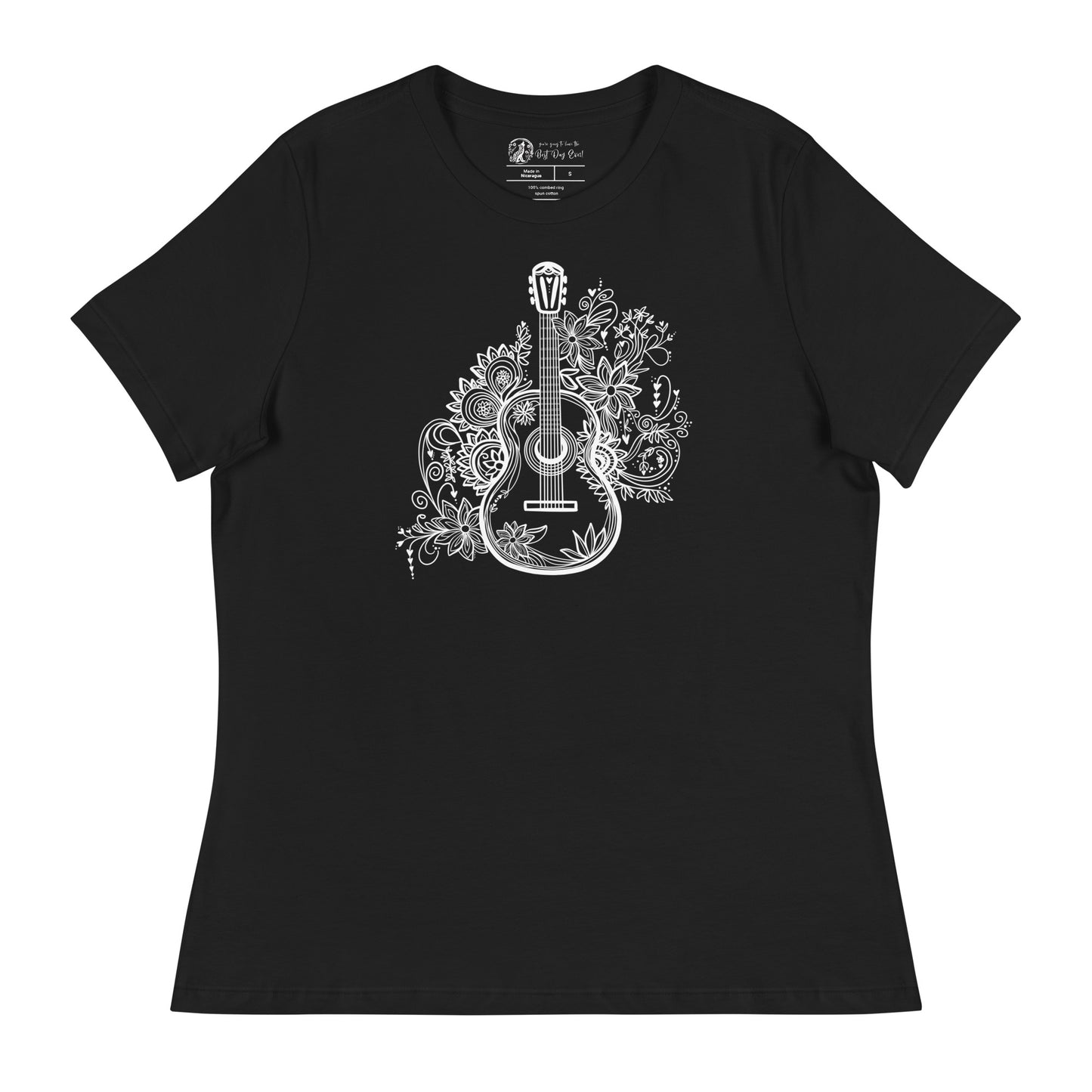 Guitar women's bella + canvas t-shirt