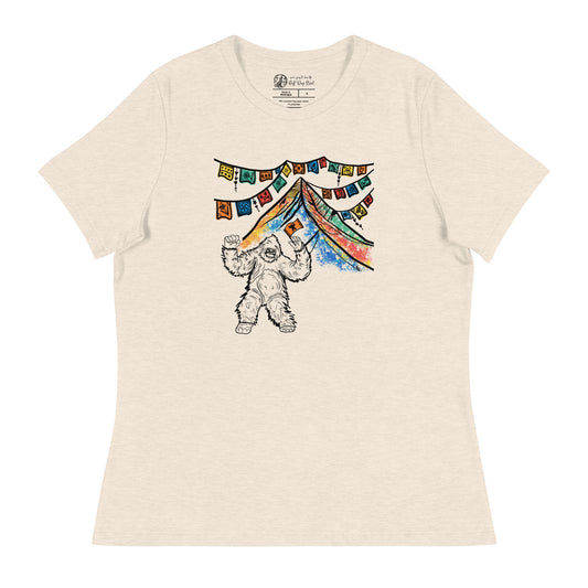 Dancing Yeti women's bella + canvas t-shirt