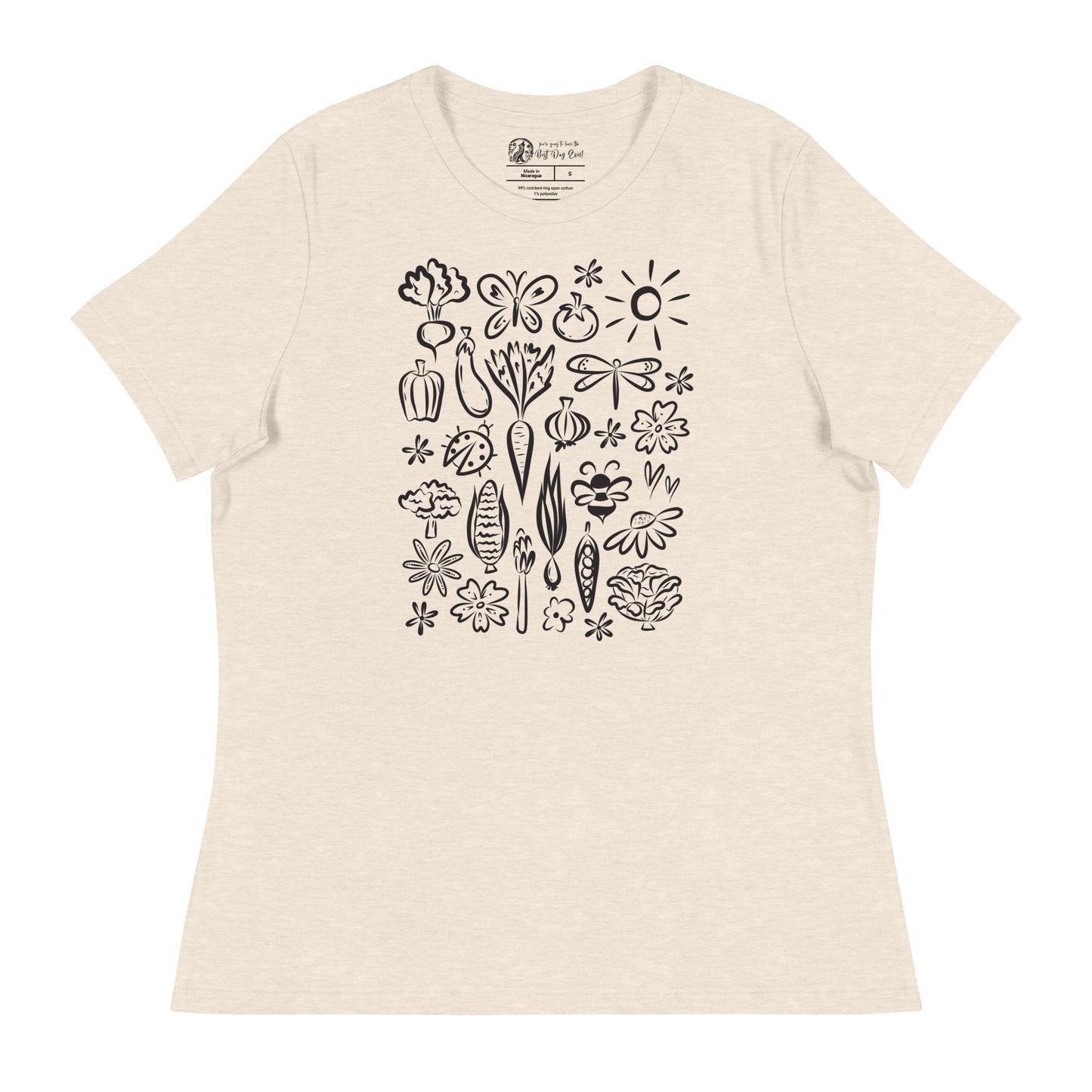 Seeds of Possibility Black Artwork women's bella + canvas t-shirt
