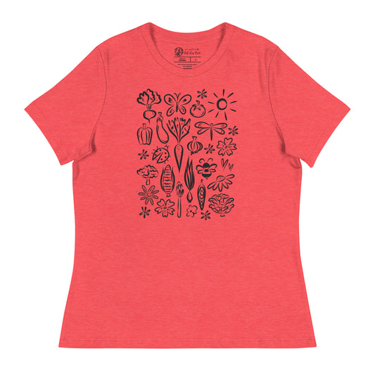Seeds of Possibility Black Artwork women's bella + canvas t-shirt