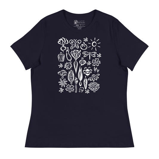 Seeds of Possibility White Artwork women's bella + canvas t-shirt