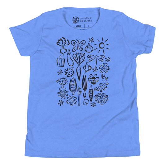 Seeds of Possibility Black Artwork youth bella + canvas t-shirt