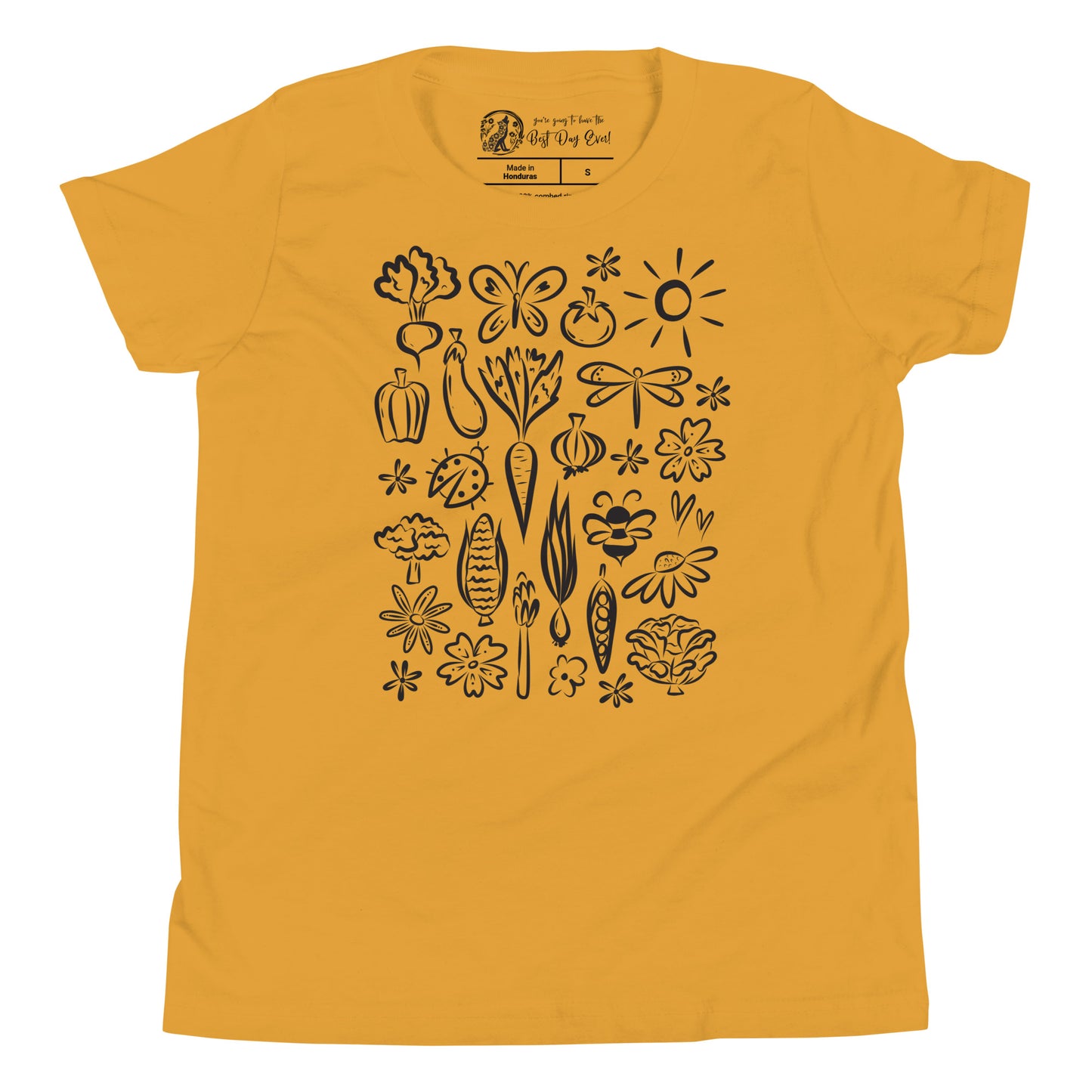 Seeds of Possibility Black Artwork youth bella + canvas t-shirt