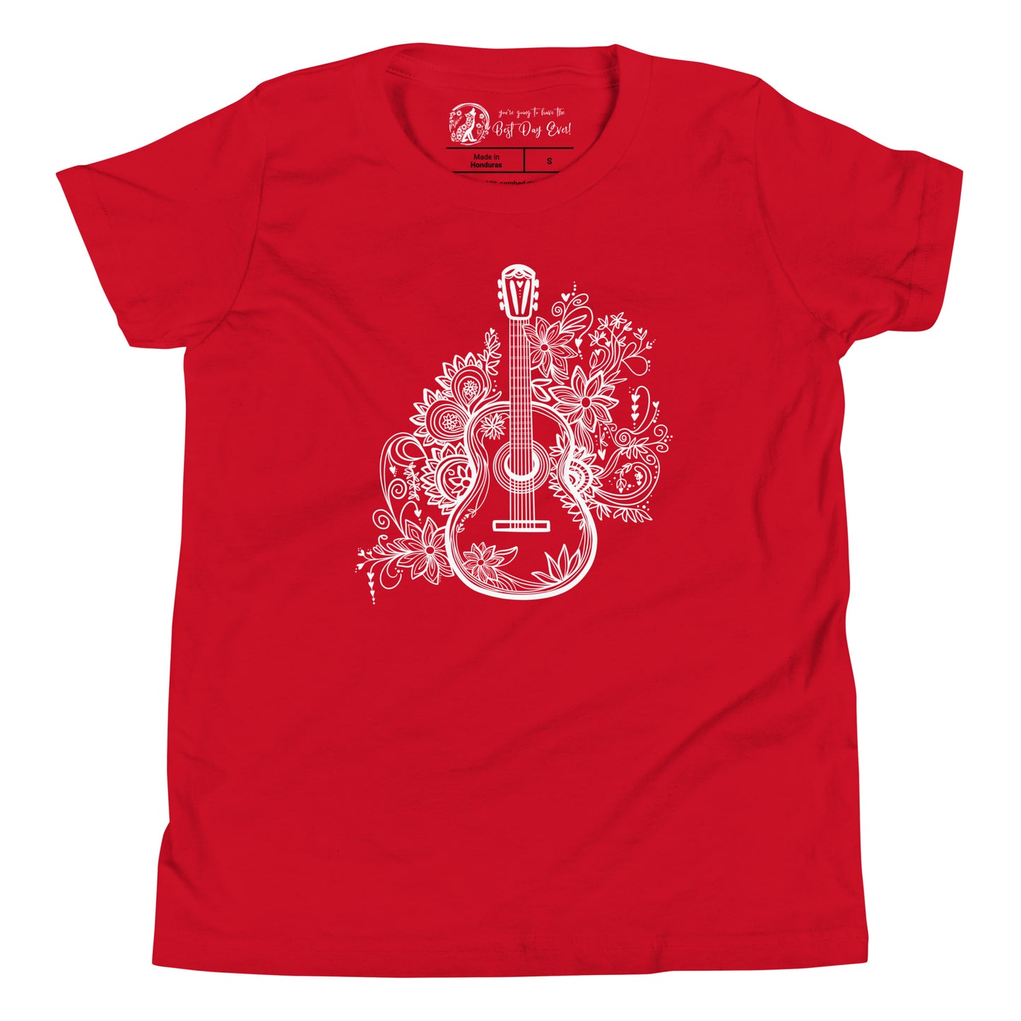 Guitar youth bella + canvas t-shirt